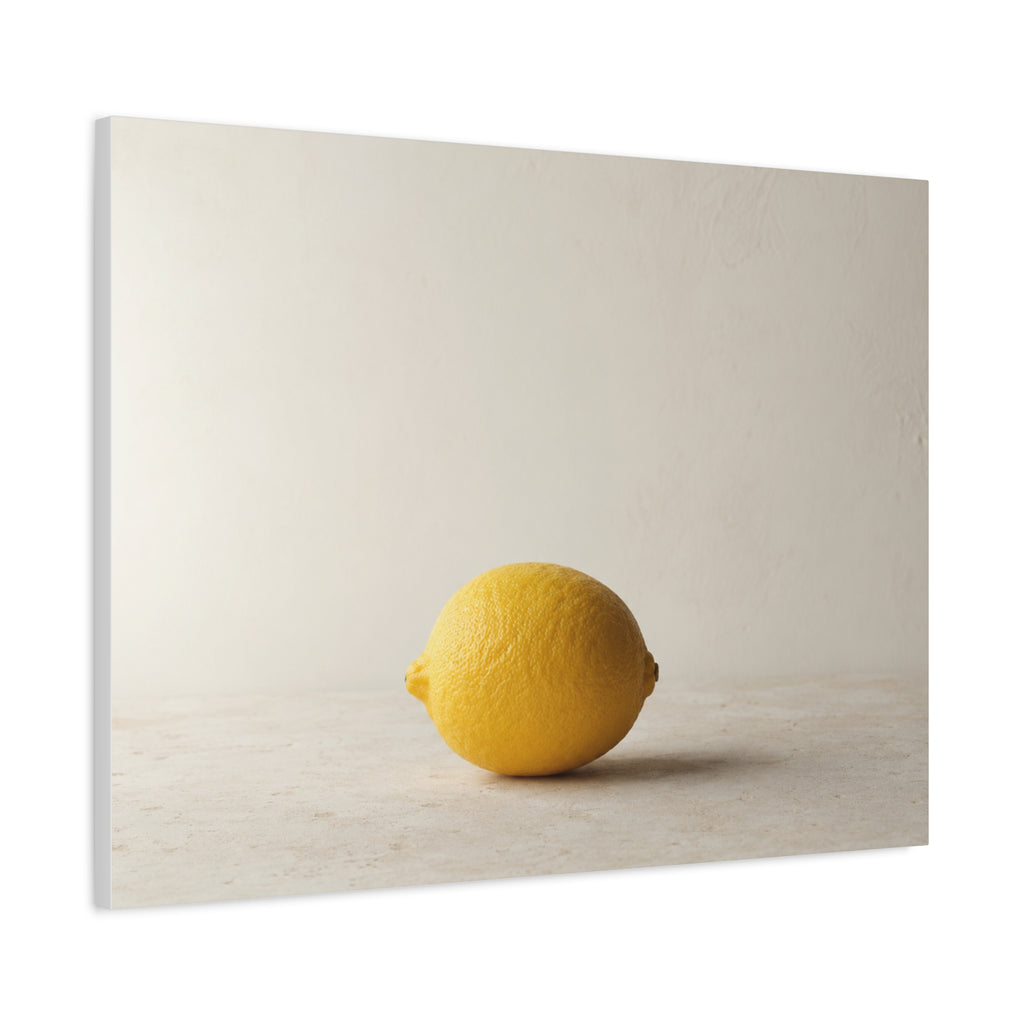 Lemon on Stone Surface