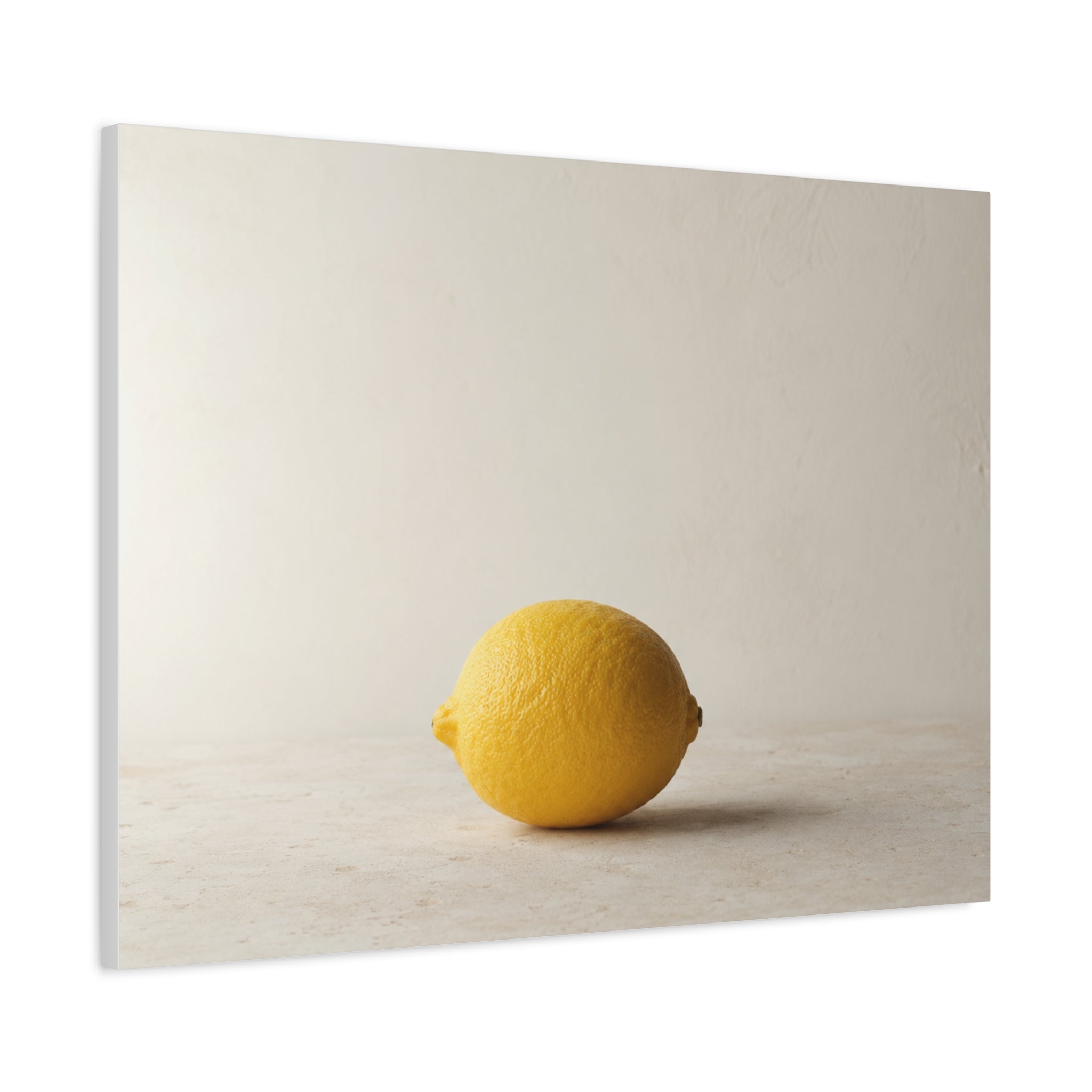 Lemon on Stone Surface