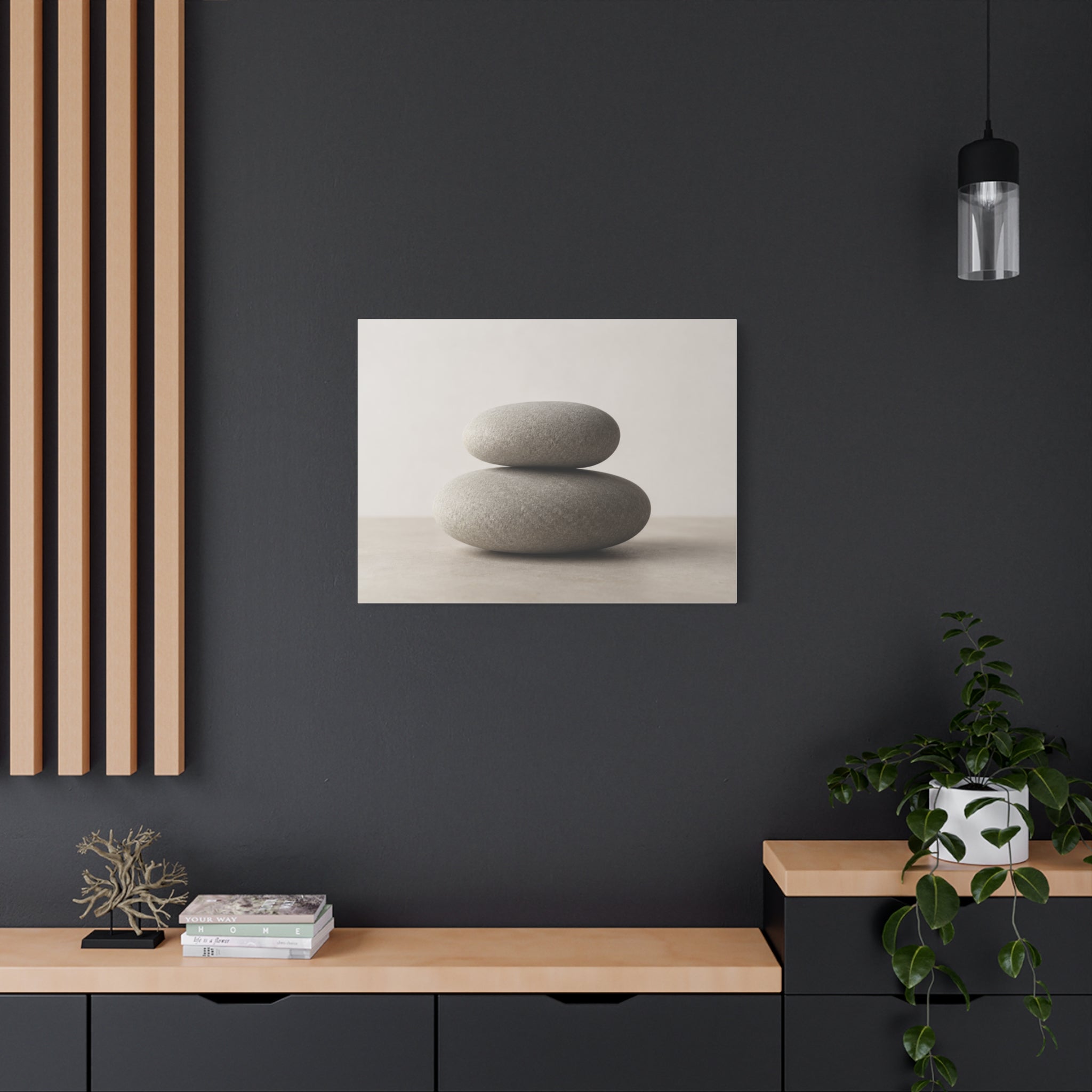 Stone Stack on Neutral Surface