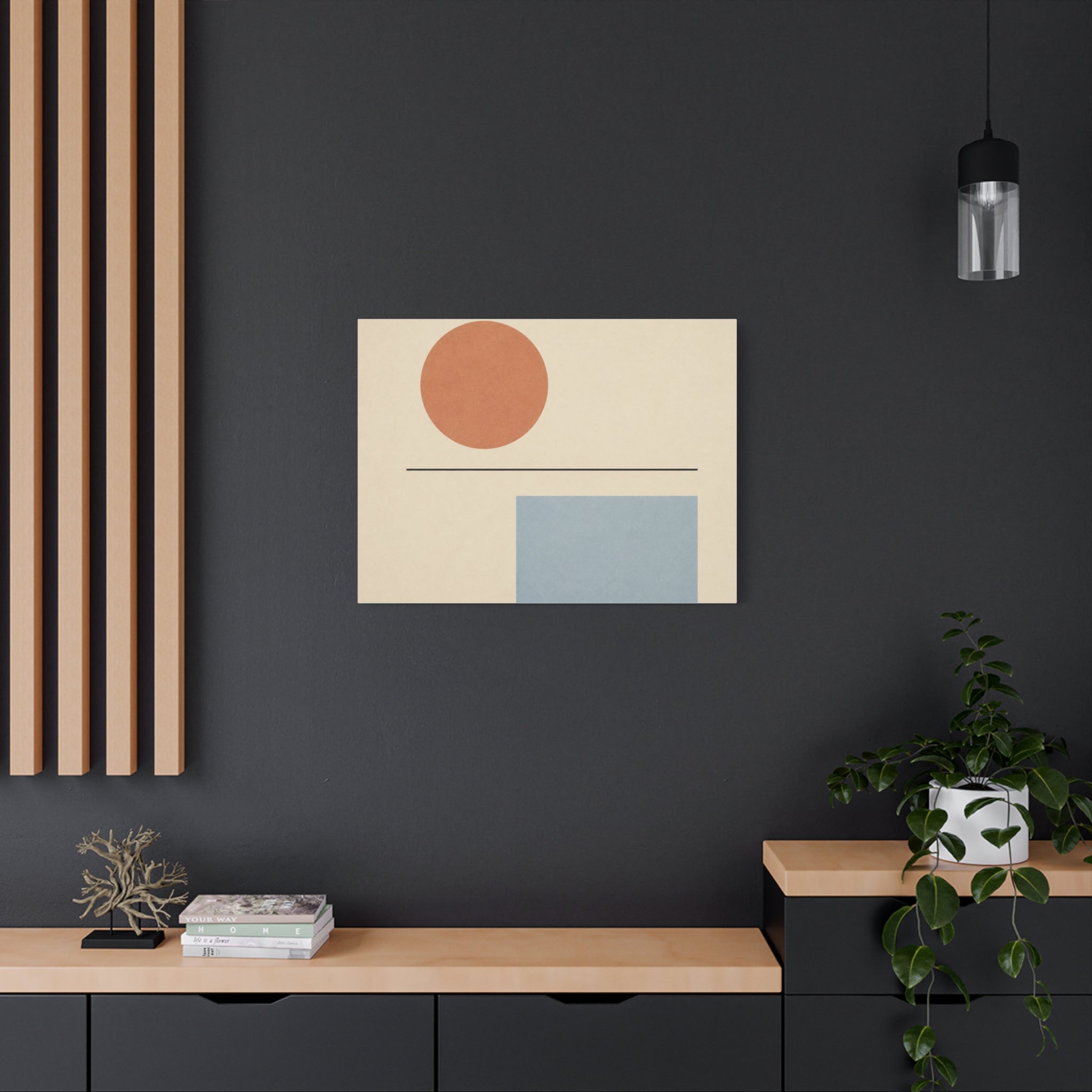 Geometric Balance in Muted Tones