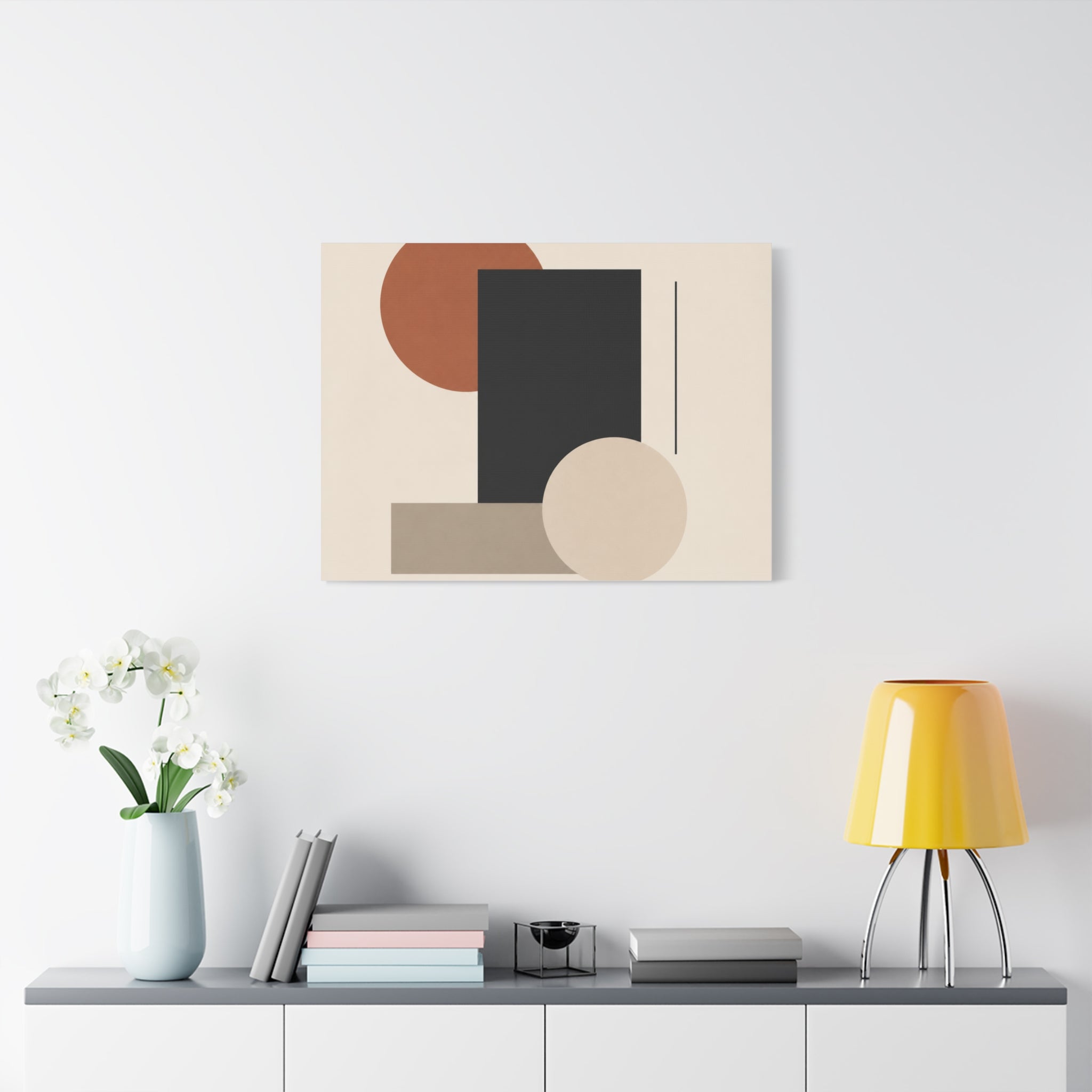 Geometric Abstraction in Neutral Tones