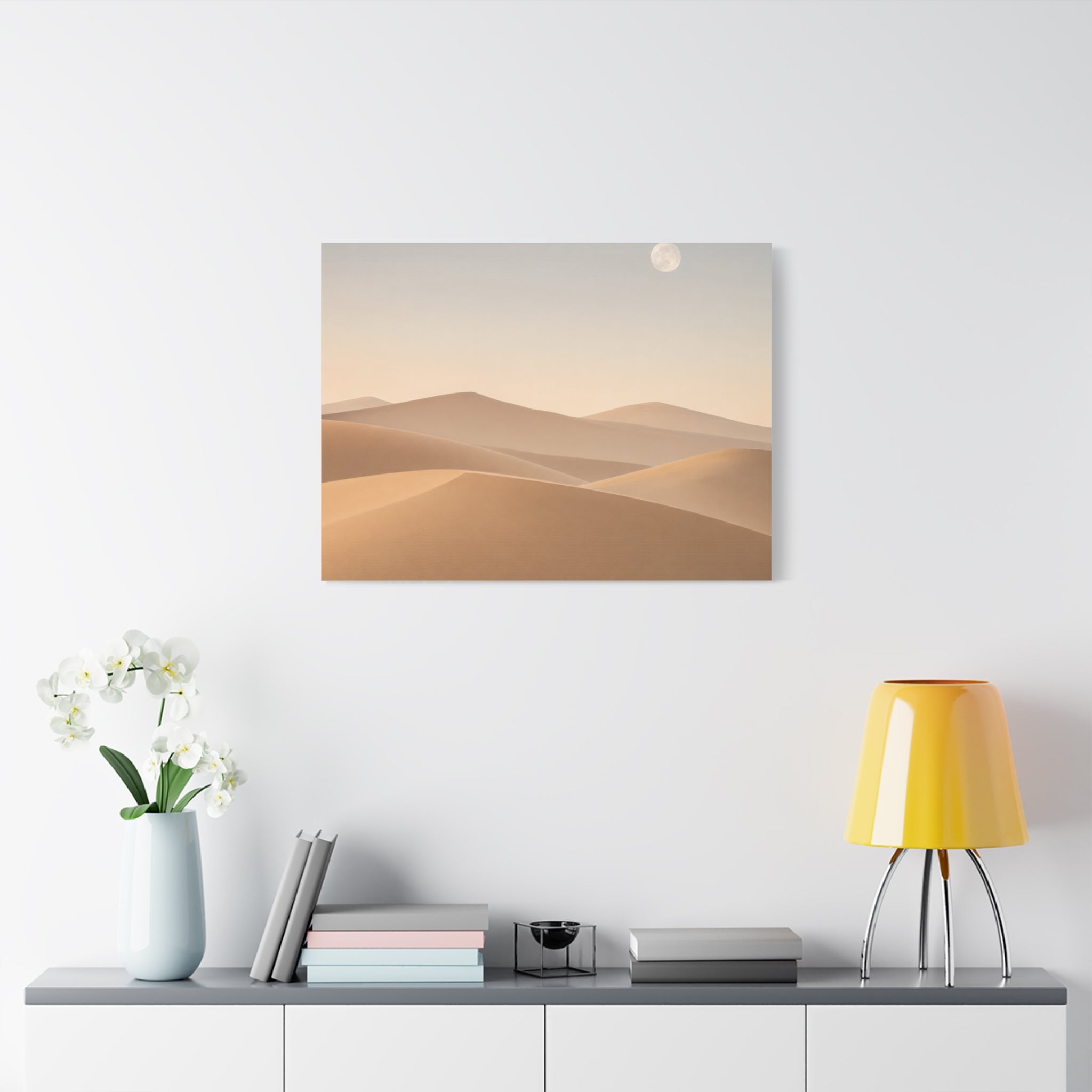 Desert Under a Pale Moon