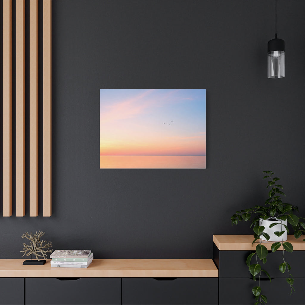 Pastel Sky Over Ocean