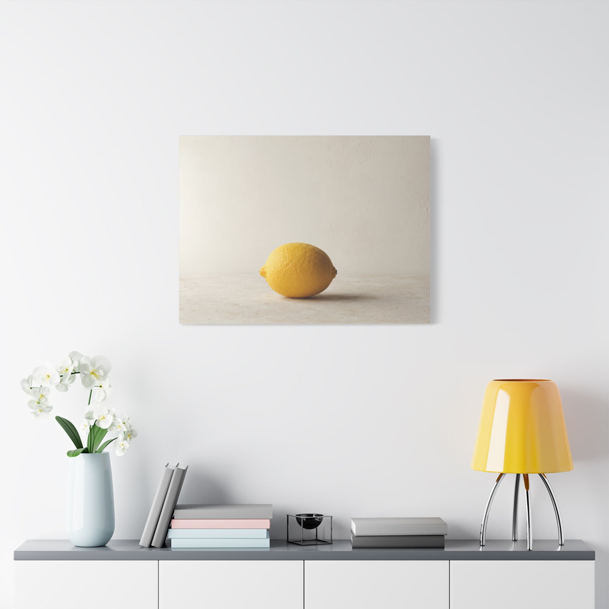 Lemon on Stone Surface