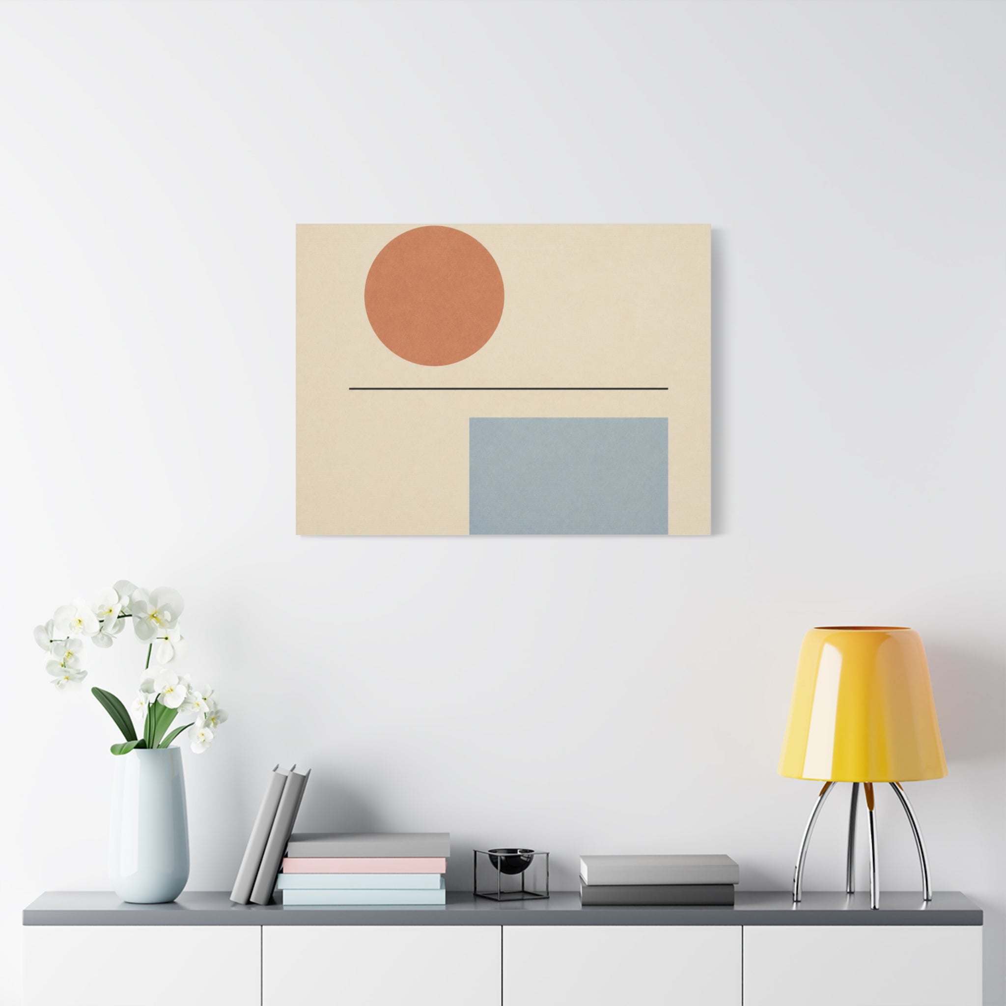 Geometric Balance in Muted Tones