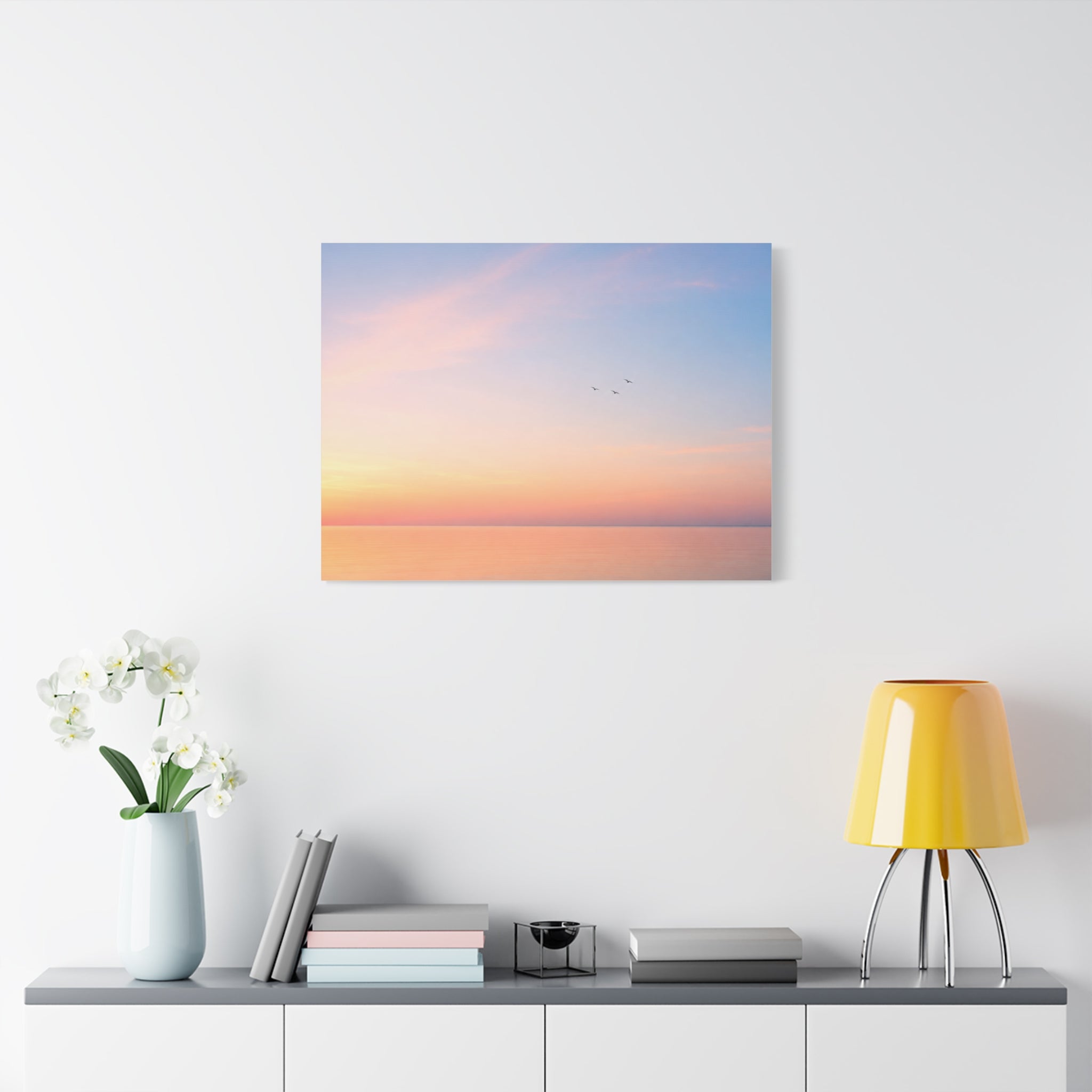 Pastel Sky Over Ocean